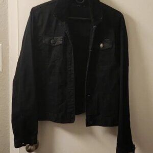 TNG Blk jean jacket size L